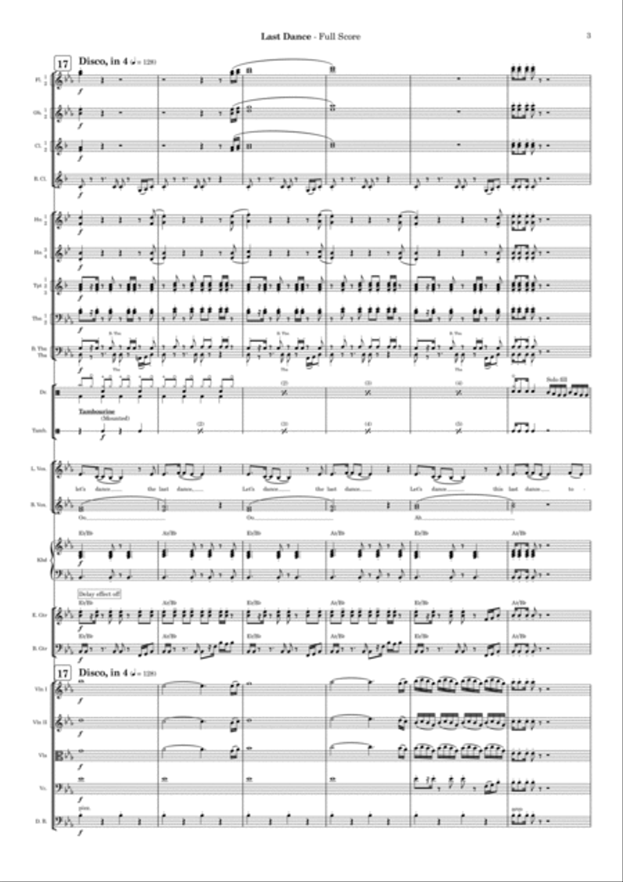 Last Dance Full Orchestra scores gallery preview page 3