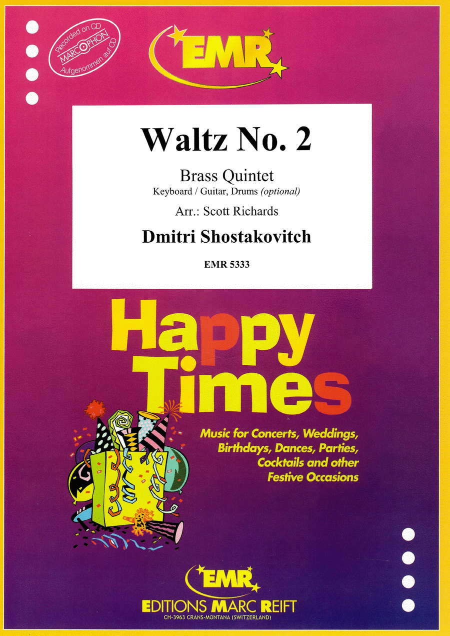 Waltz No. 2 Brass Quintet scores gallery preview page 1
