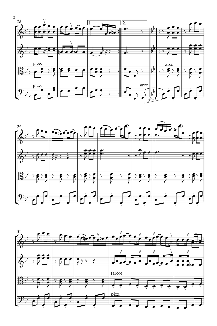 Peacherine Rag String Quartet scores gallery preview page 2