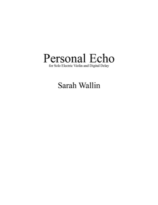 Book cover for Personal Echo