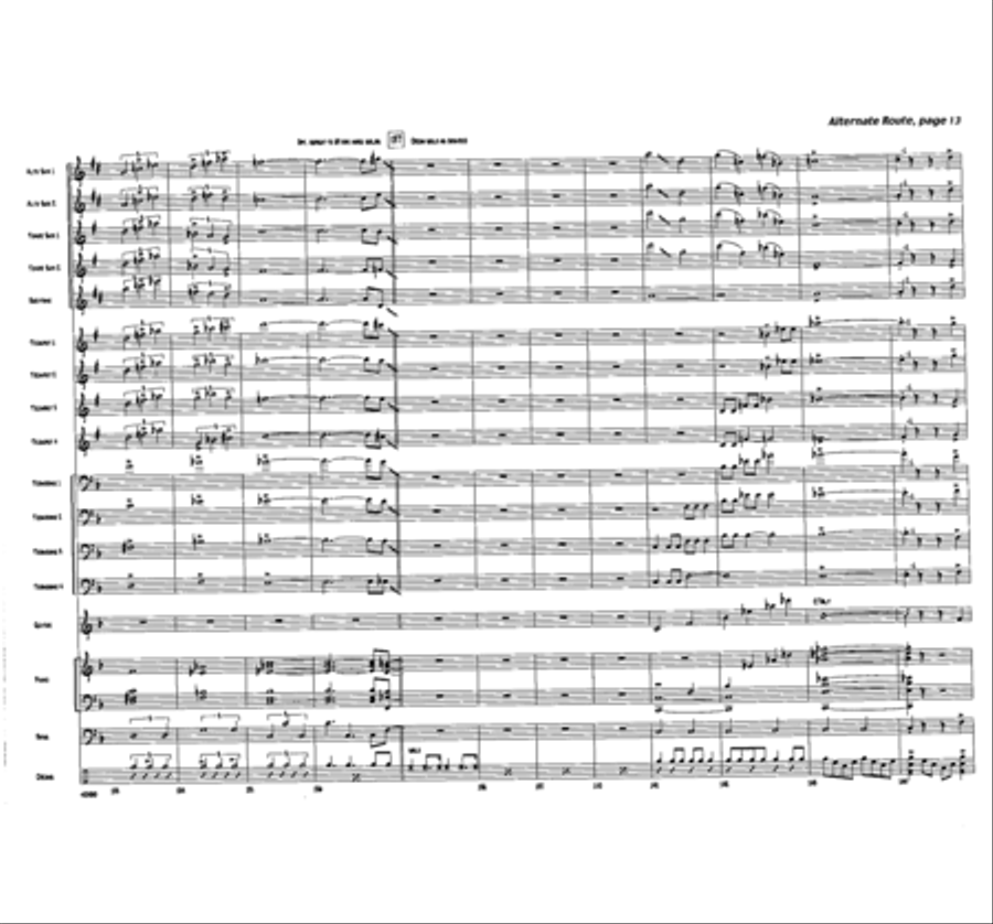 Alternate Route Jazz Ensemble scores gallery preview page 13
