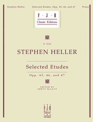 Book cover for Heller -- Selected Etudes, Op. 45, 46, and 47