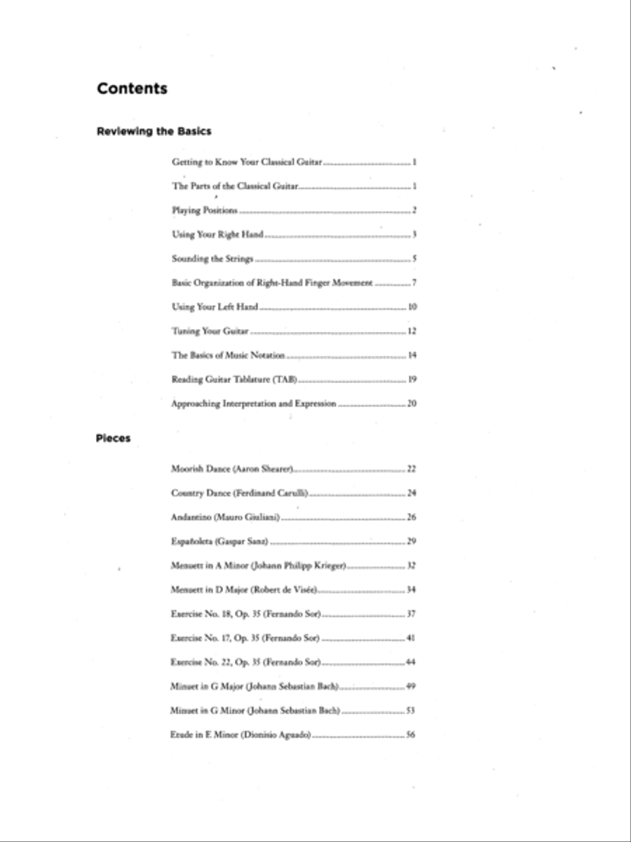The Complete Idiot's Guide to Classical Guitar Favorites Acoustic Guitar scores gallery preview page 2