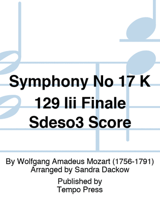 Symphony No 17 K 129 Iii Finale Sdeso3 Score