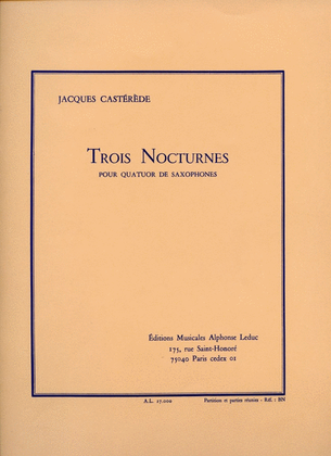 3 Nocturnes (saxophones 4)