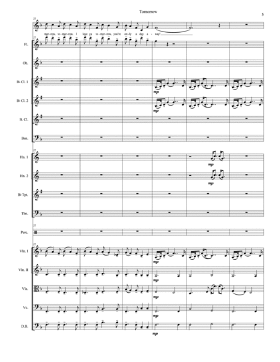 Tomorrow Large Ensemble scores gallery preview page 6