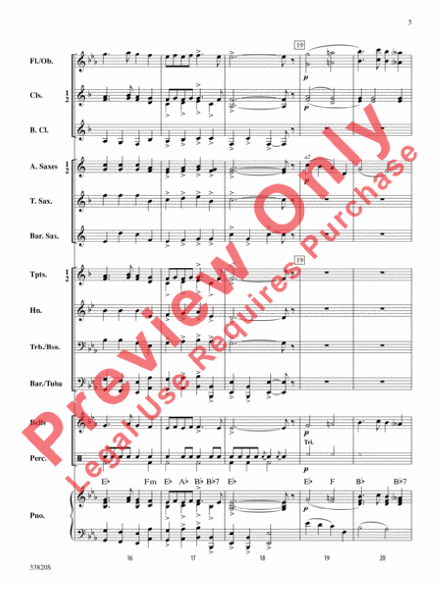 The Prince of Denmark's March Concert Band scores gallery preview page 6