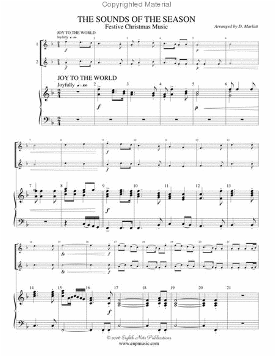 The Sounds of the Season Flute Duet scores gallery preview page 2