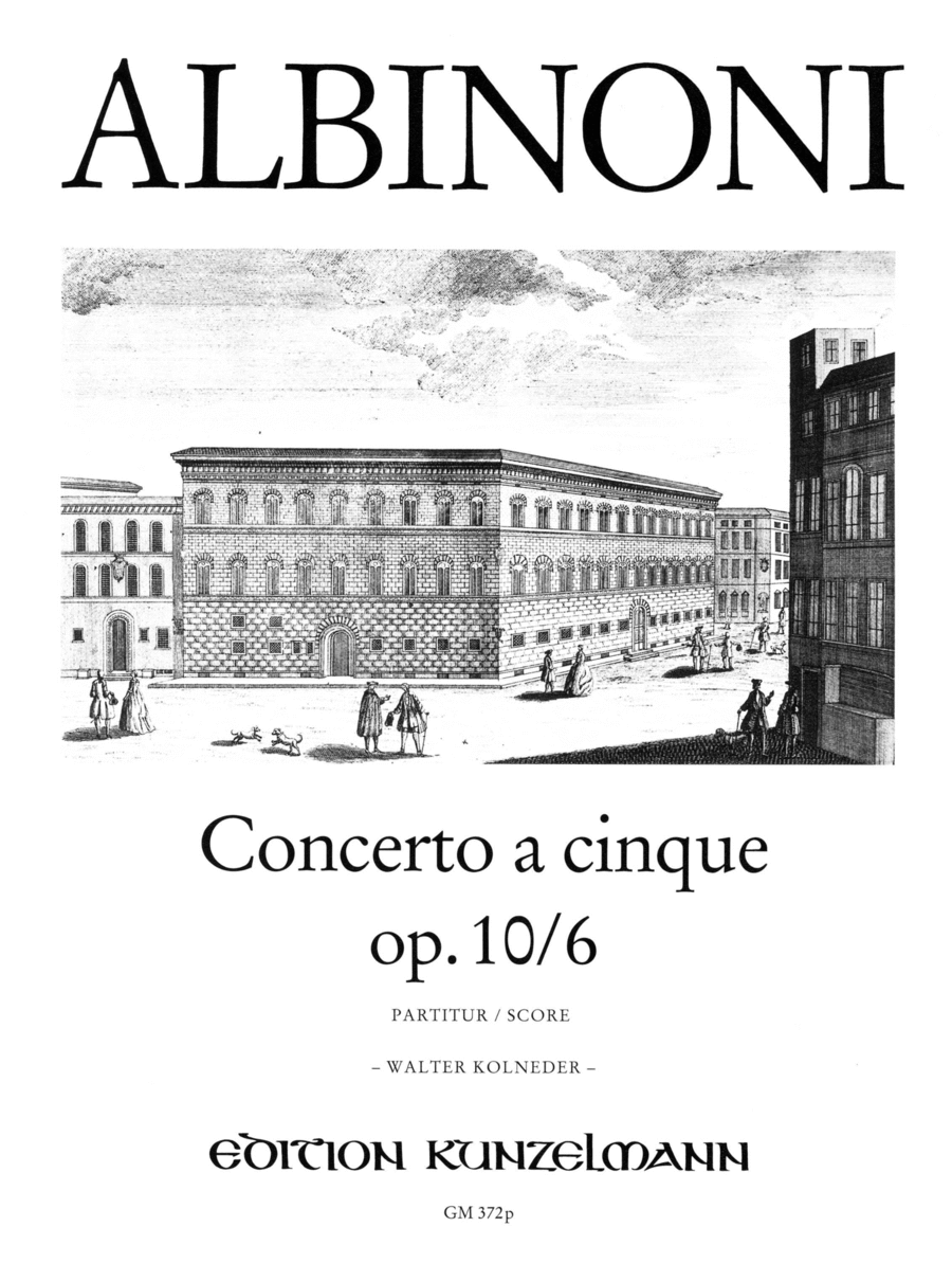 Concerto a cinque Op. 10/6 Violin scores gallery preview page 1