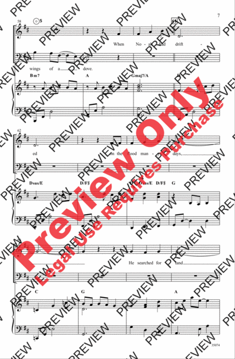 Wings of a Dove 4-Part scores gallery preview page 7