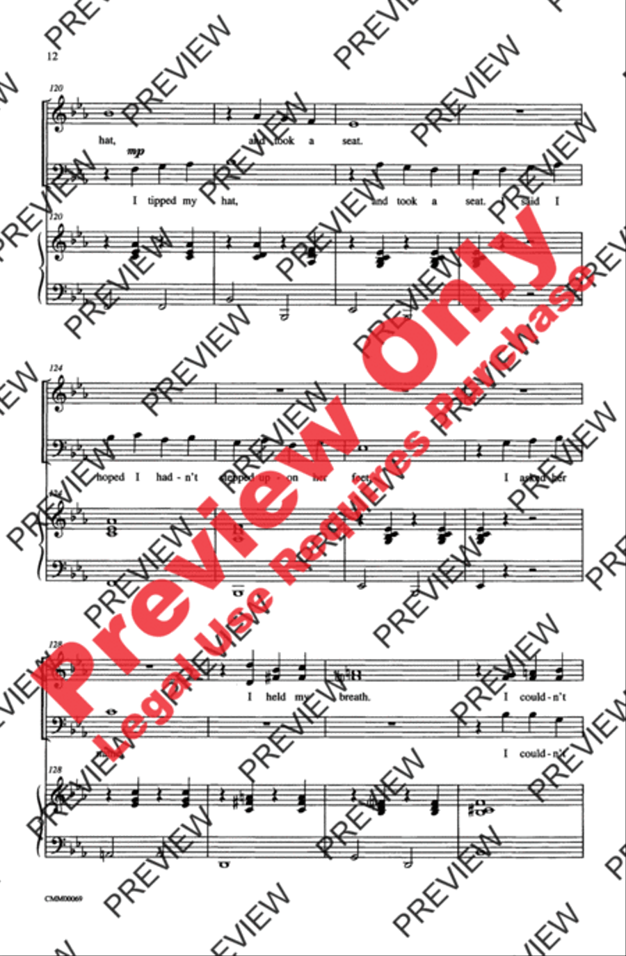 The Music of M-G-M (A Choral Medley) 4-Part scores gallery preview page 12