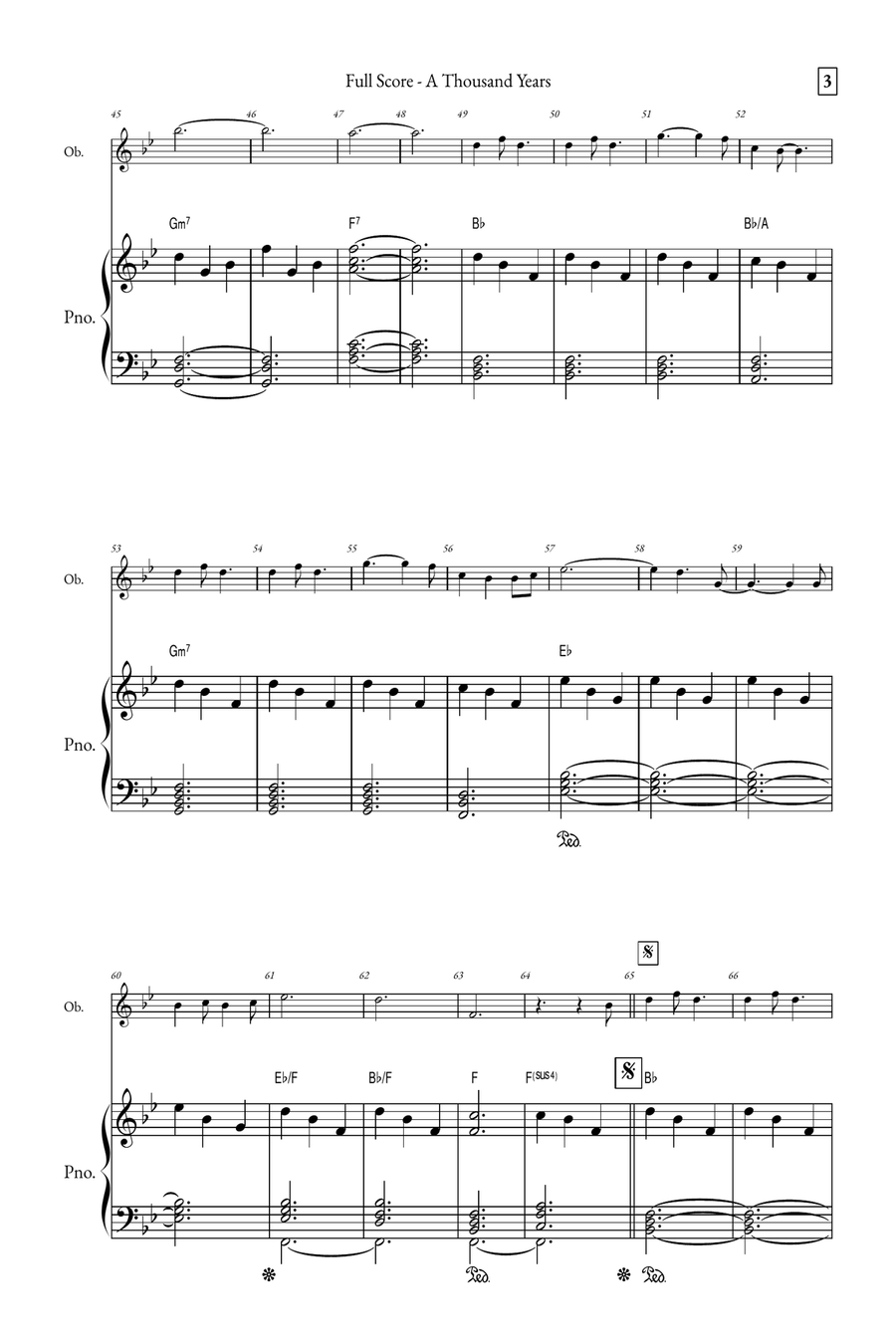 A Thousand Years Piano scores gallery preview page 3