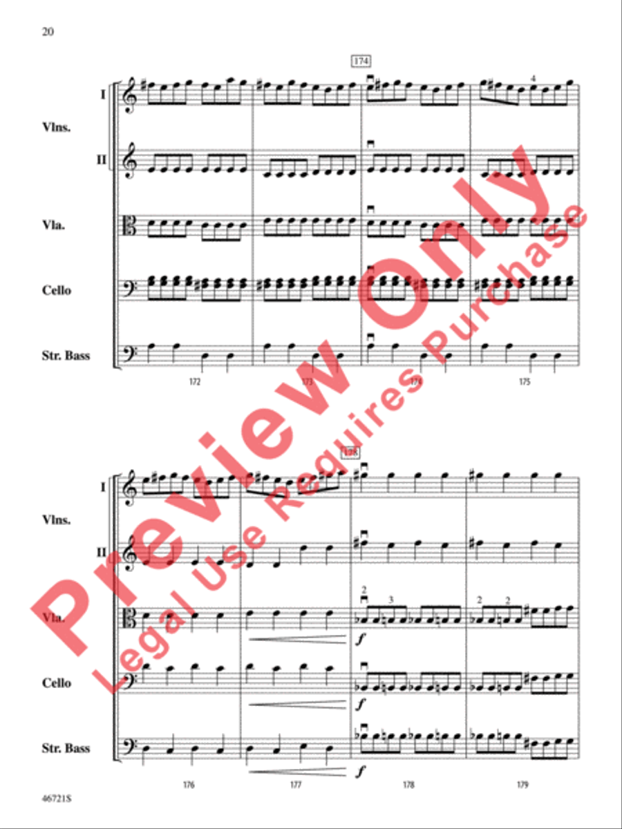 Petrushka String Orchestra scores gallery preview page 21