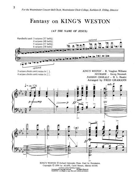 Fantasy on "Kings' Weston" image number null