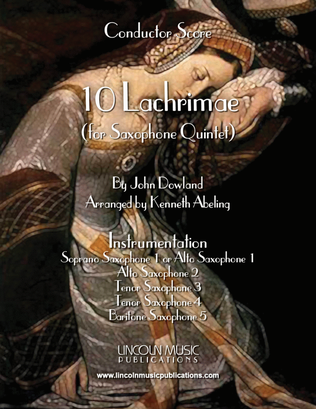 Dowland - 10 Lachrimae (for Saxophone Sextet or AATB)