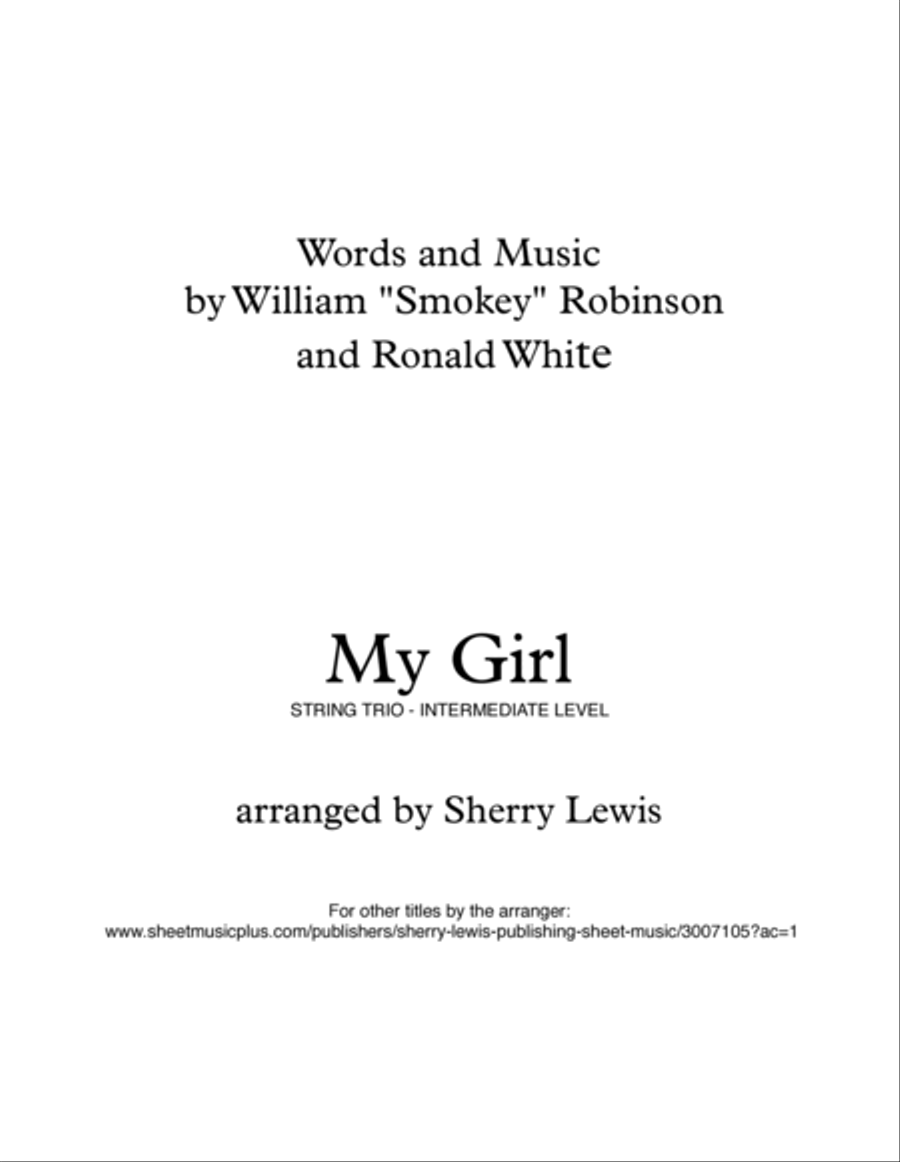 My Girl String Trio scores gallery preview page 2
