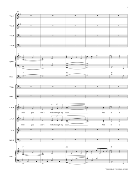 'Till I Hear You Sing (from Love Never Dies) (arr. Mac Huff) - Score