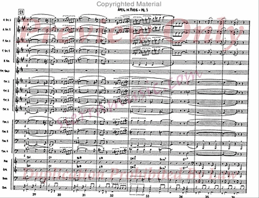 April In Paris April In Paris Jazz Ensemble scores gallery preview page 6