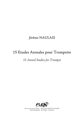 Book cover for 15 Atonal Studies for Trumpet
