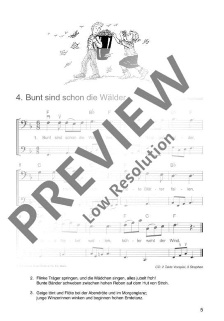 Die schönsten Volks- und Kinderlieder Cello scores gallery preview page 6