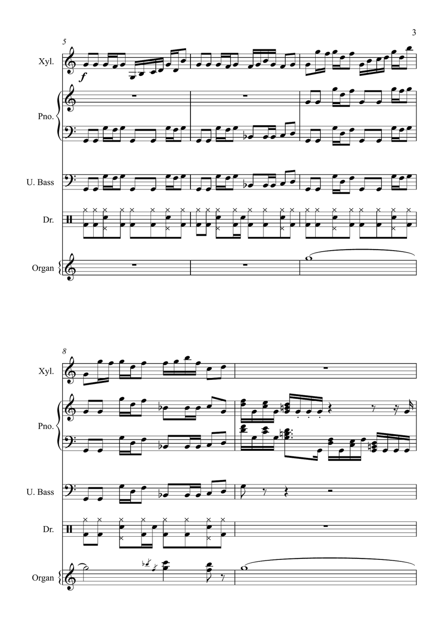 Walter Halls Tune Piano scores gallery preview page 3