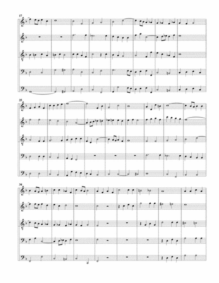 Coro: Siehe zu, dass deine Gottesfurcht nicht Heuchelei sei from Cantata BWV 179 (arrangement for 5