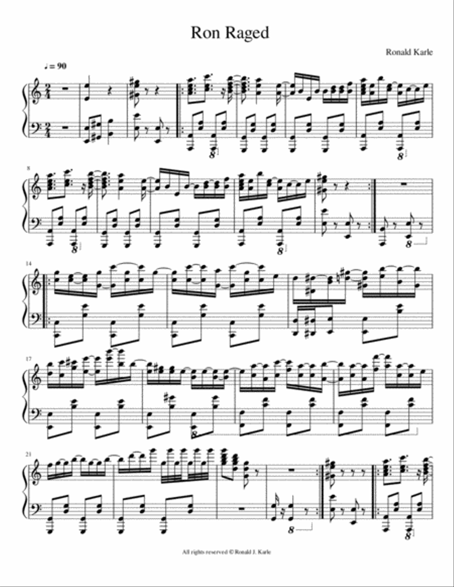 Ron Raged Ron Raged Piano Method scores gallery preview page 2