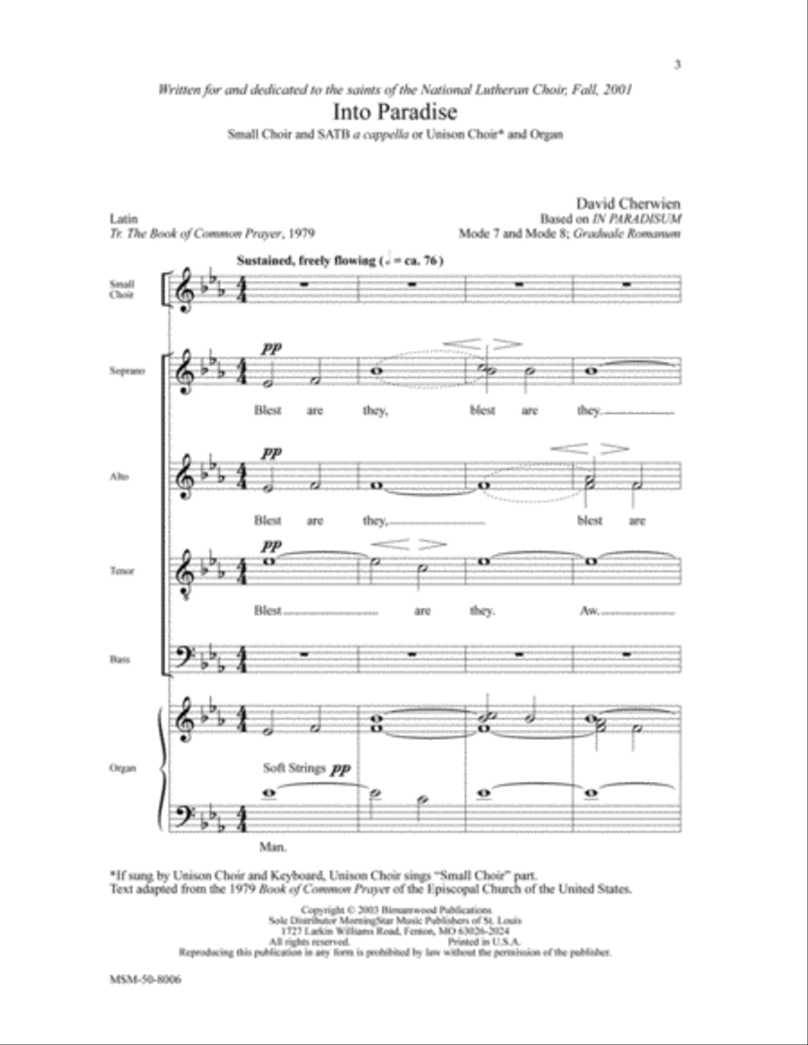 Into Paradise Into Paradise 4-Part scores gallery preview page 2