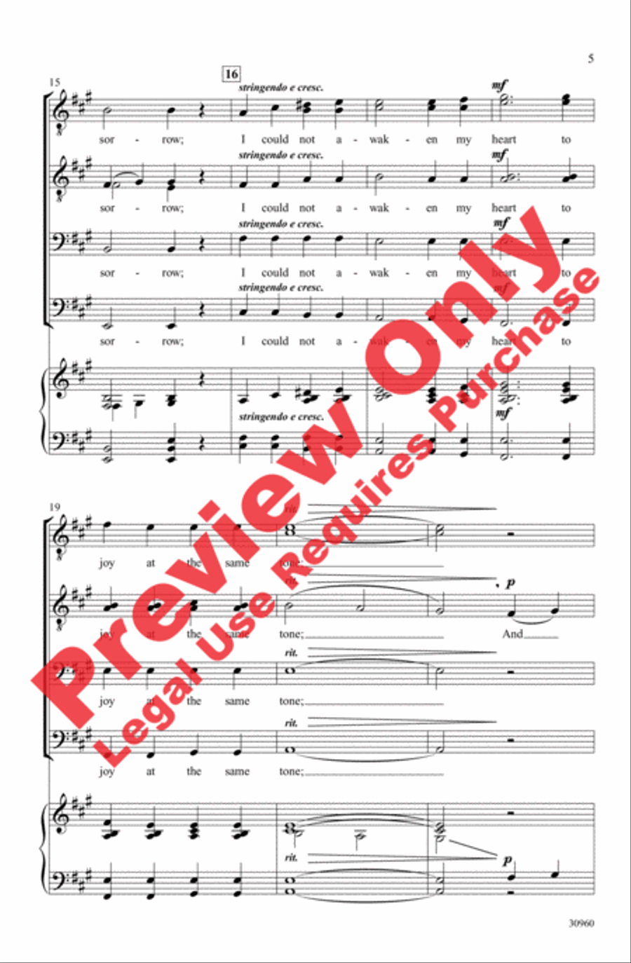 Demon in My View Men's Choir scores gallery preview page 5