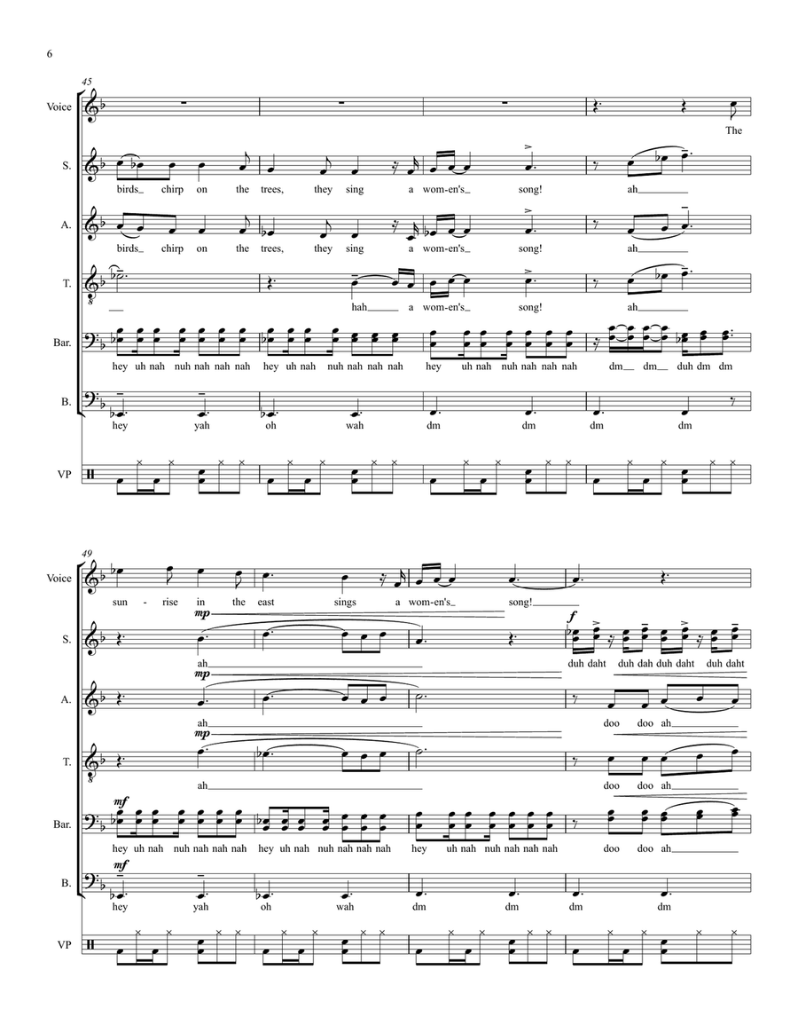 The Song Of Women The Song Of Women Divisi scores gallery preview page 6