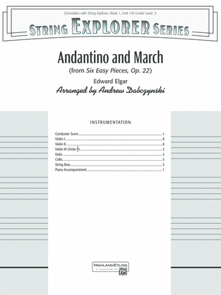 Andantino and March: Score