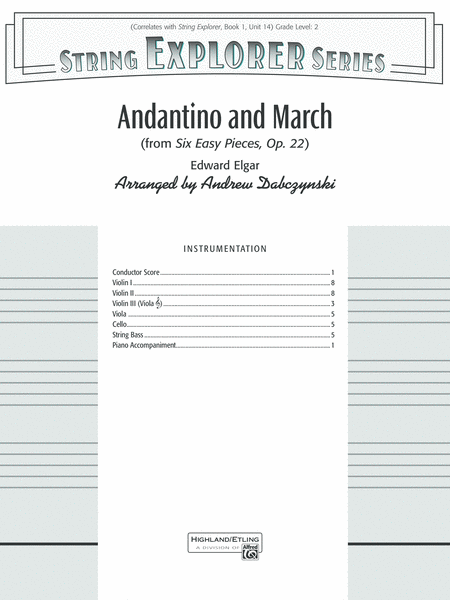 Andantino and March: Score