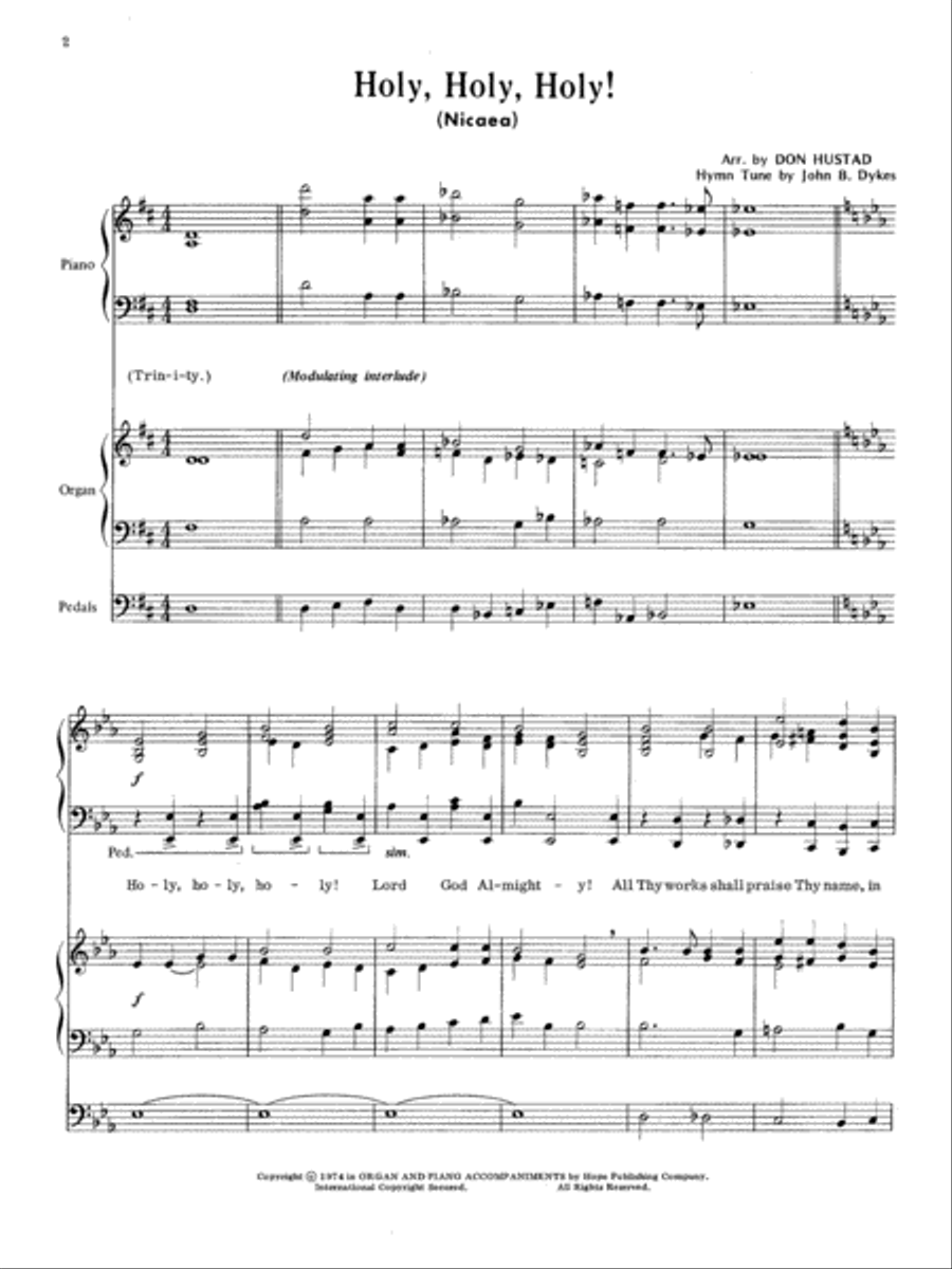 Organ-Piano Accomp. for Congregational Hymns Organ scores gallery preview page 2