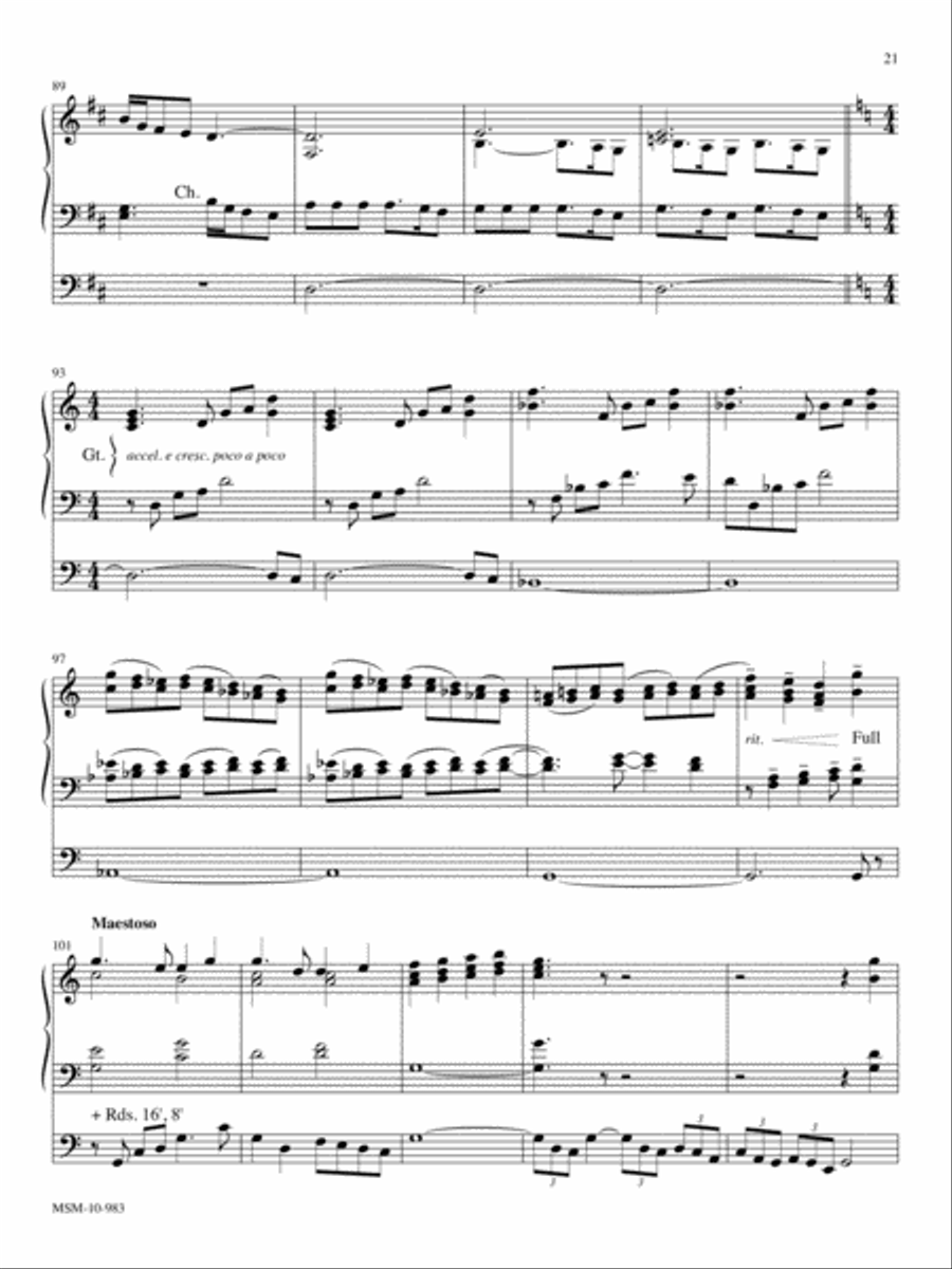 America the Beautiful Five Patriotic Pieces for Organ Organ Solo scores gallery preview page 8