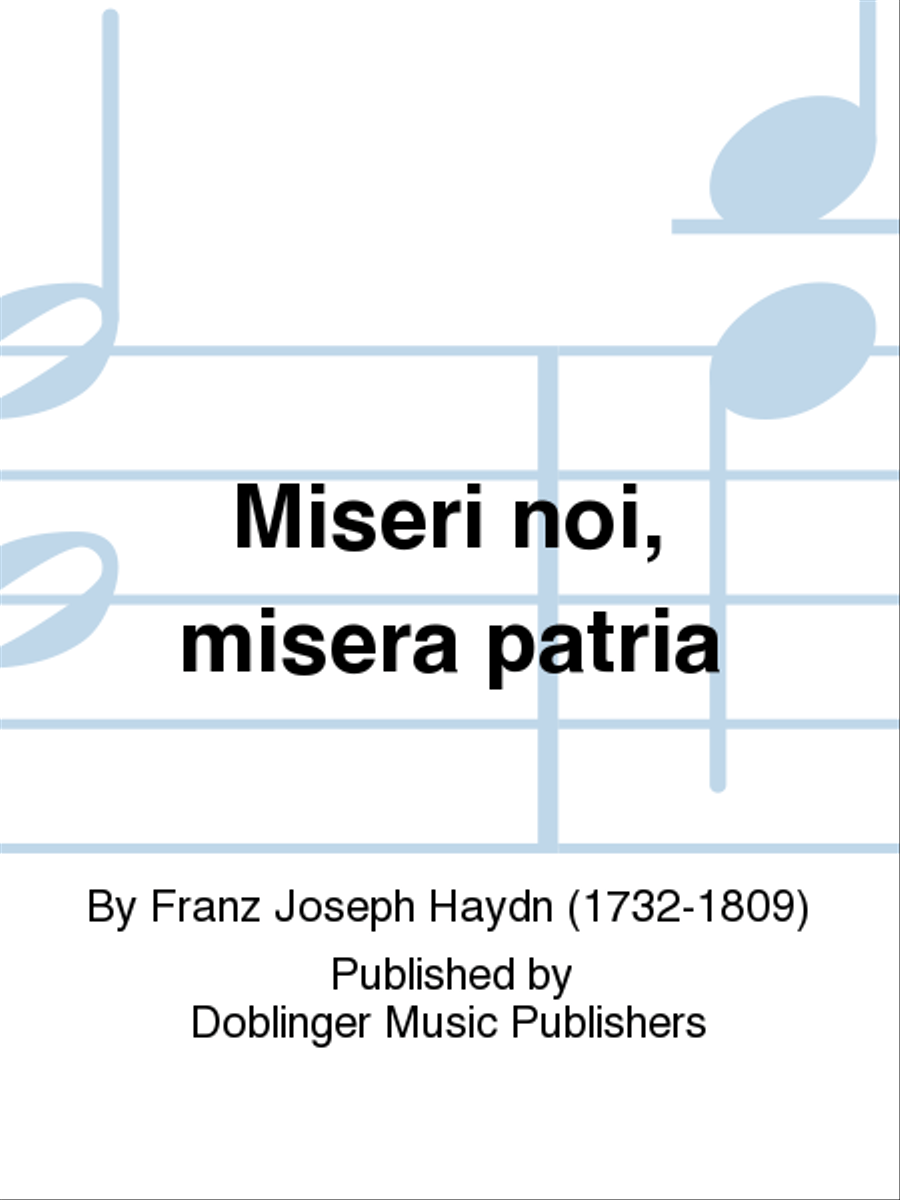 Miseri noi, misera patria