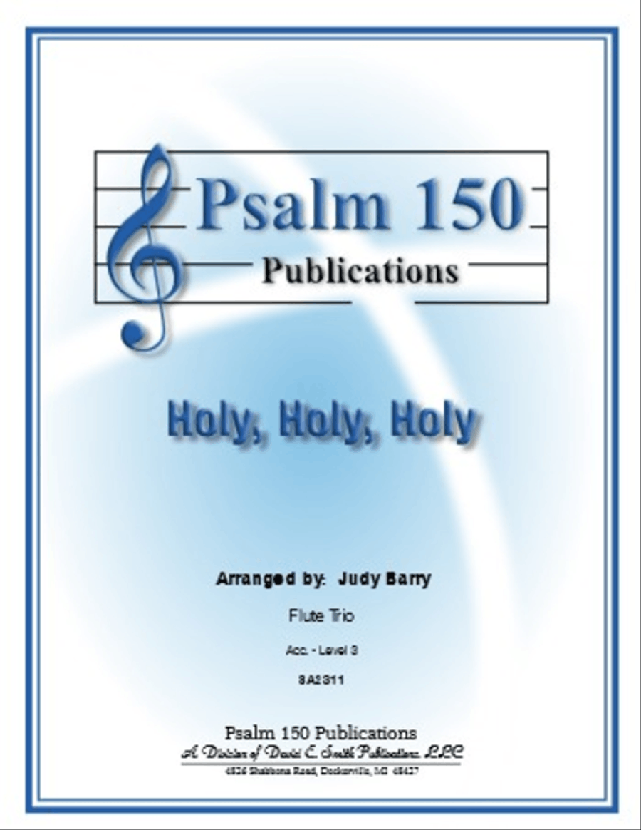 Holy, Holy, Holy Holy, Holy, Holy Flute Trio scores gallery preview page 1