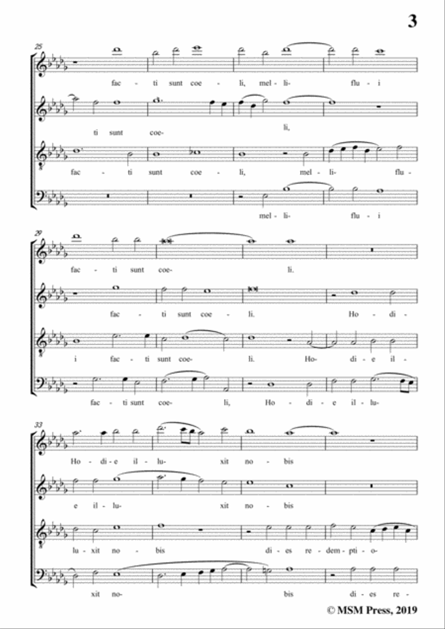 Porta-Hodie nobis de coelo,in D flat Major,for A cappella A Cappella scores gallery preview page 5