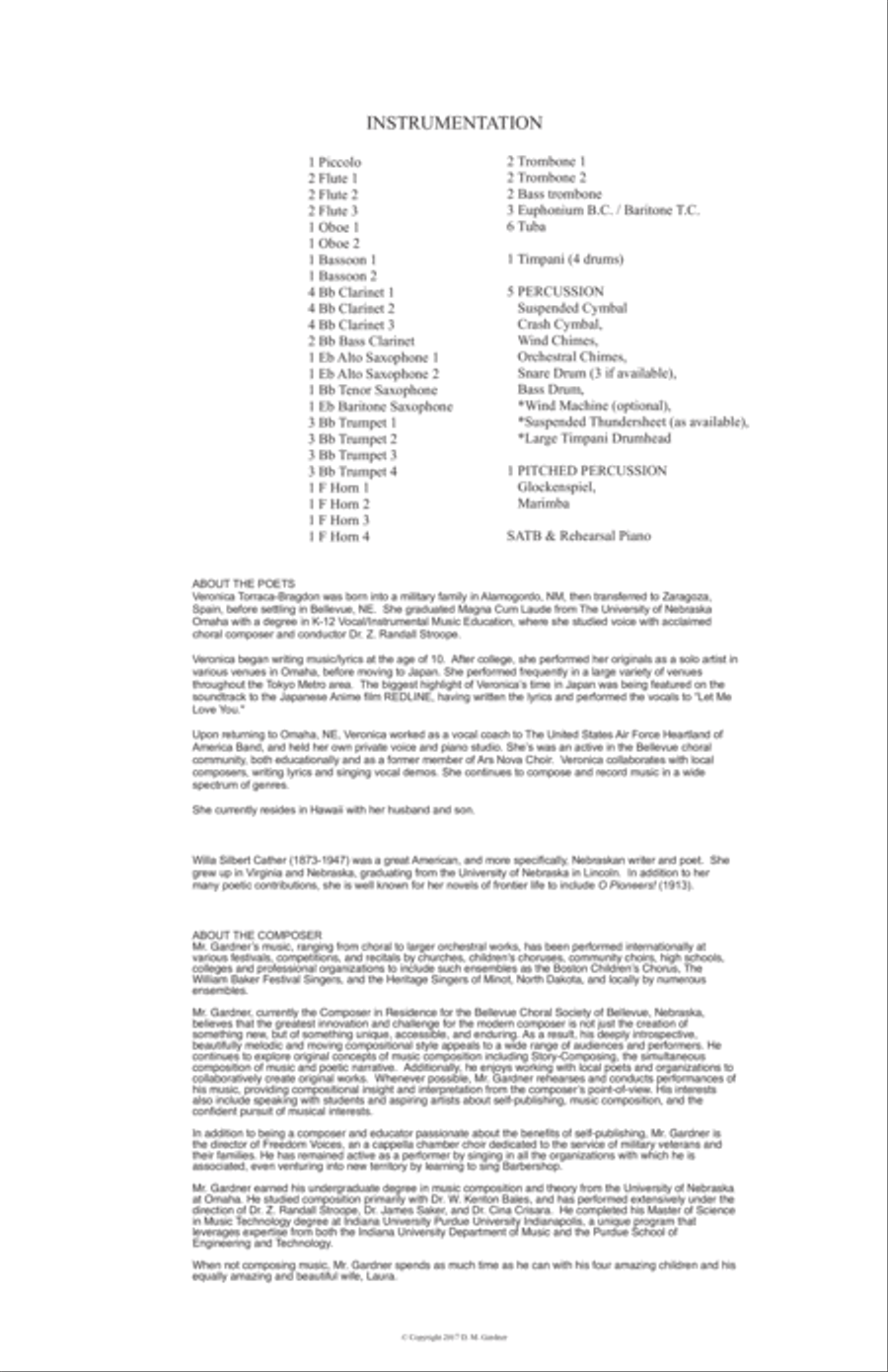 Nebraska - My Heartland (FULL SCORE) Choir scores gallery preview page 3