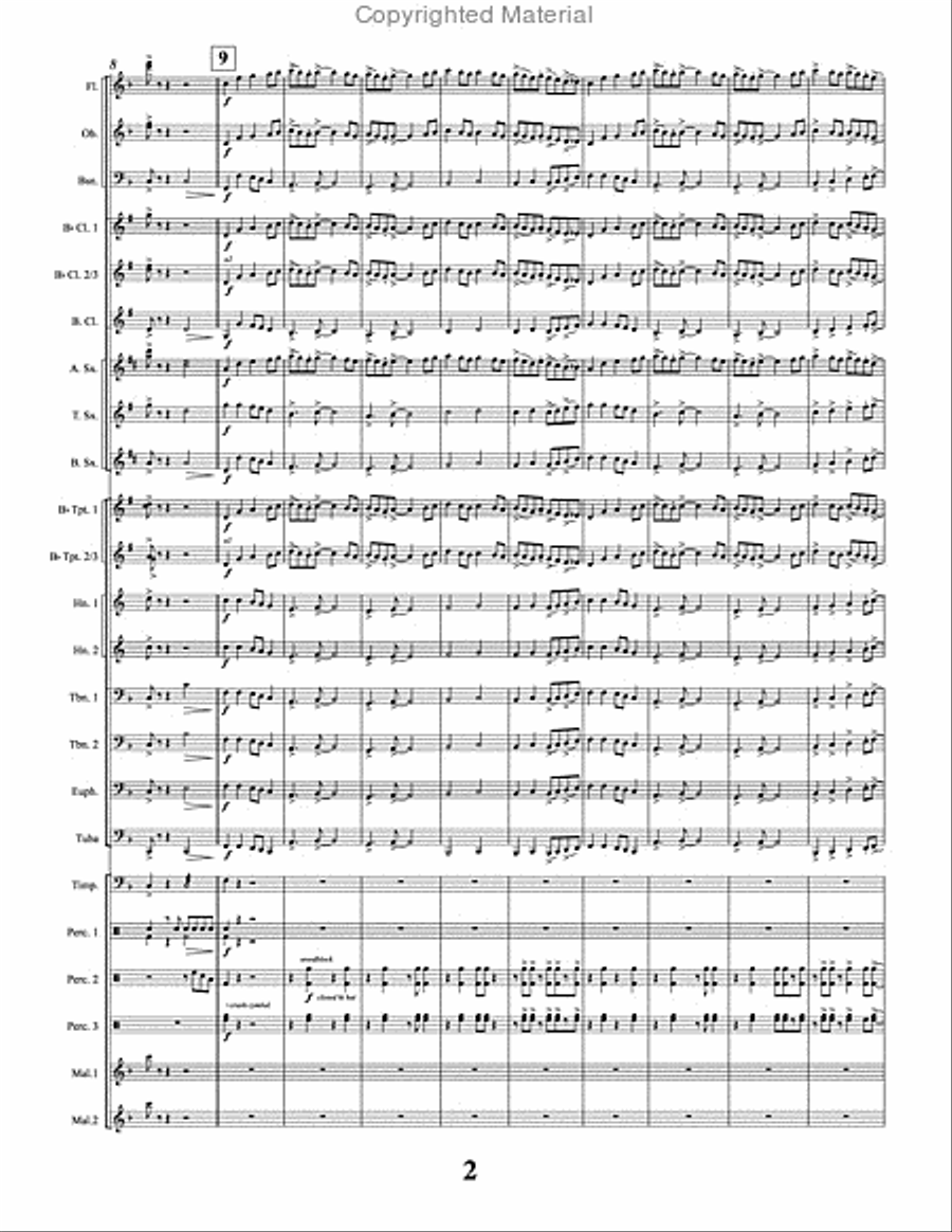 Dance Sinfonia Dance Sinfonia Concert Band scores gallery preview page 3