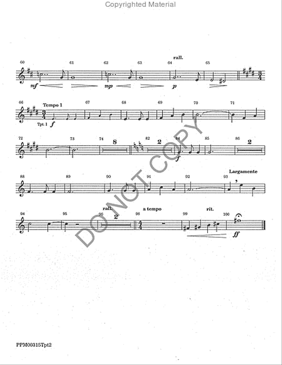 God Has Gone Up With a Shout - Brass Parts SSATBB scores gallery preview page 5