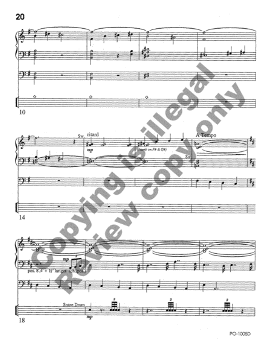 American National Holidays Suite - Book I Organ scores gallery preview page 10