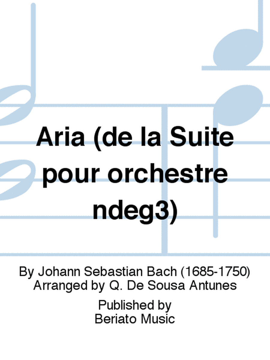 Aria (de la Suite pour orchestre n°3)