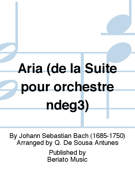 Aria (de la Suite pour orchestre n°3)