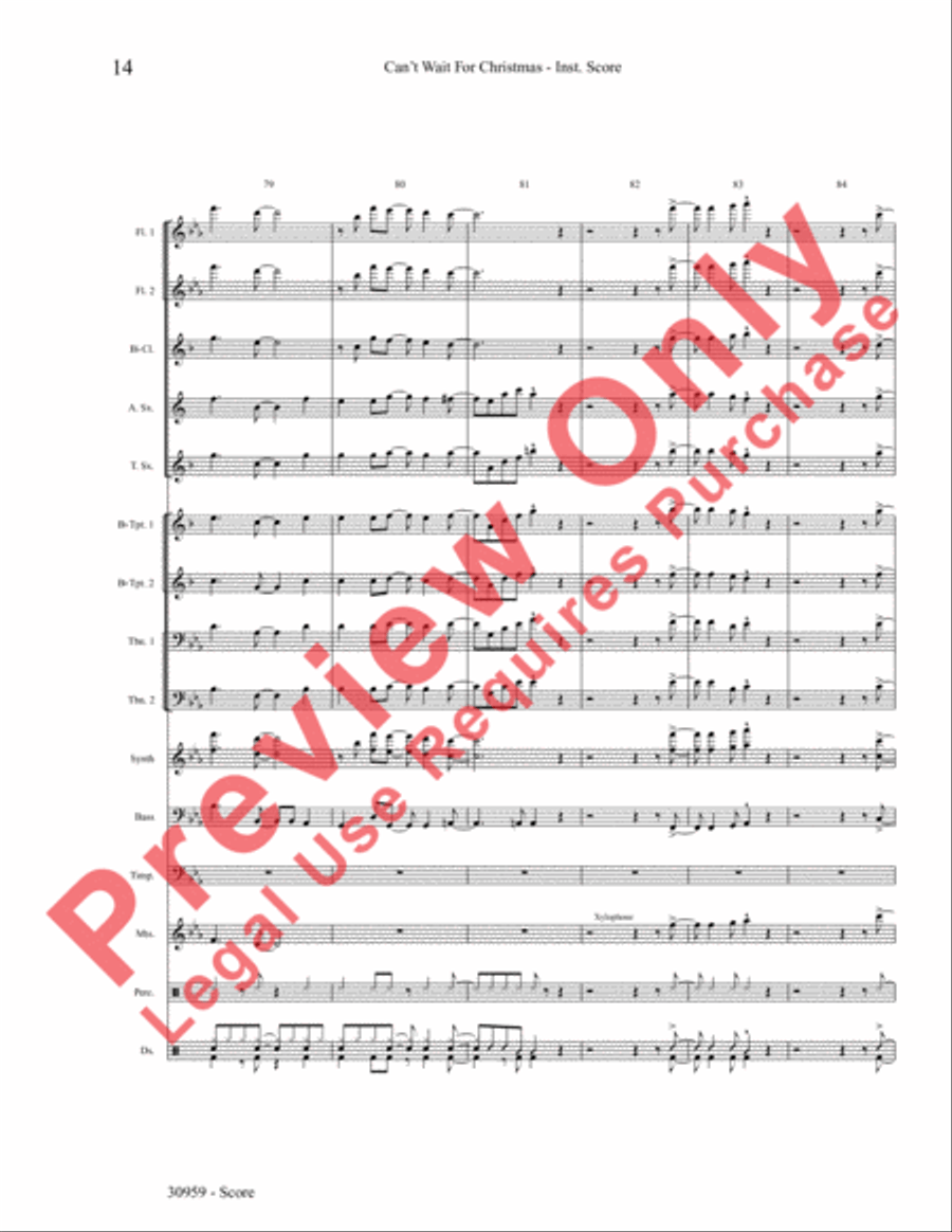 Can't Wait for Christmas Choir scores gallery preview page 15