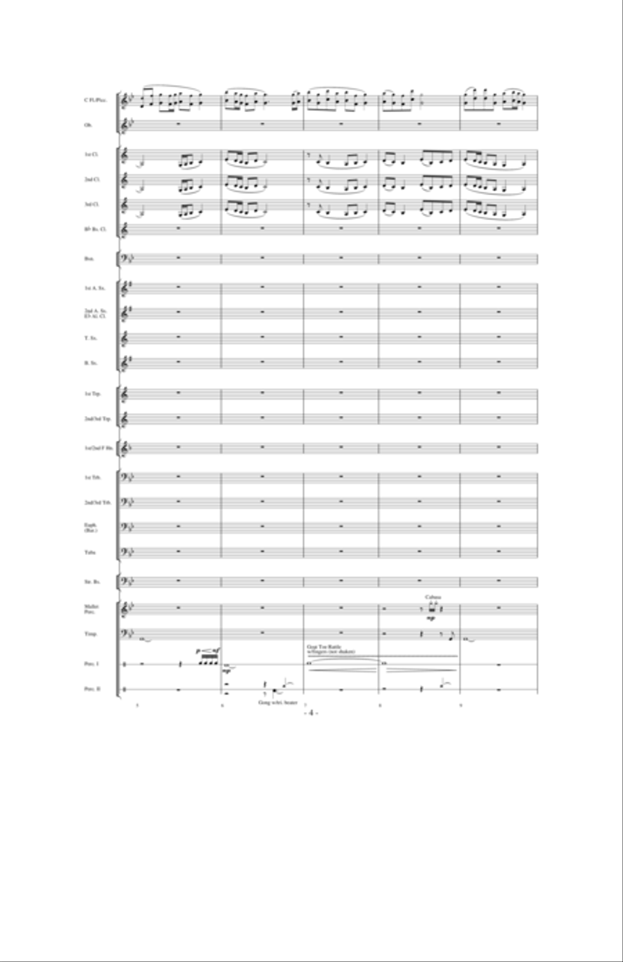 In the Winter of 1730: A River's Journey Concert Band scores gallery preview page 3