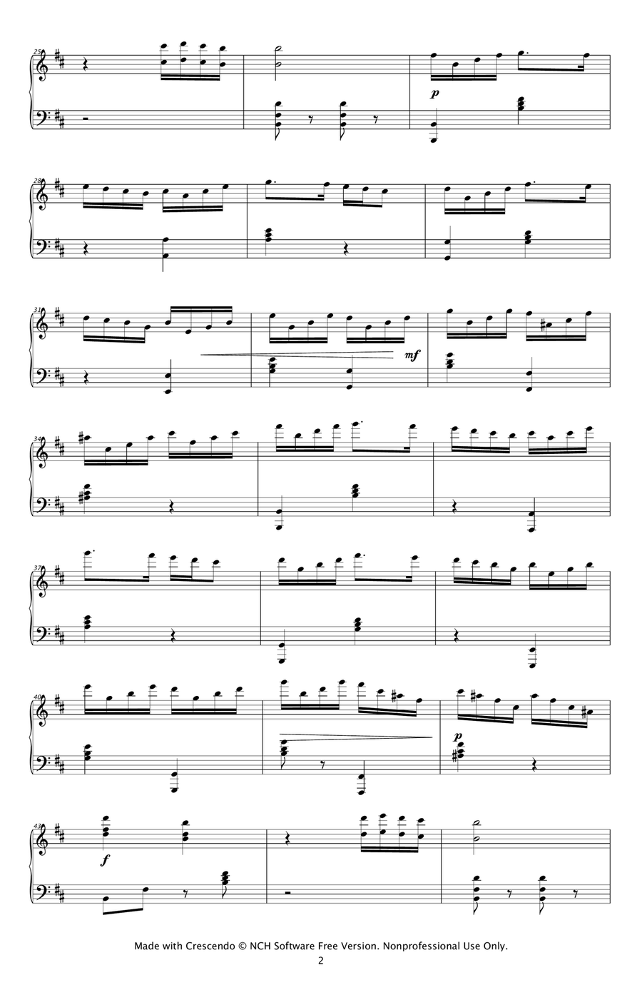 Poem without Words Piano Solo scores gallery preview page 2