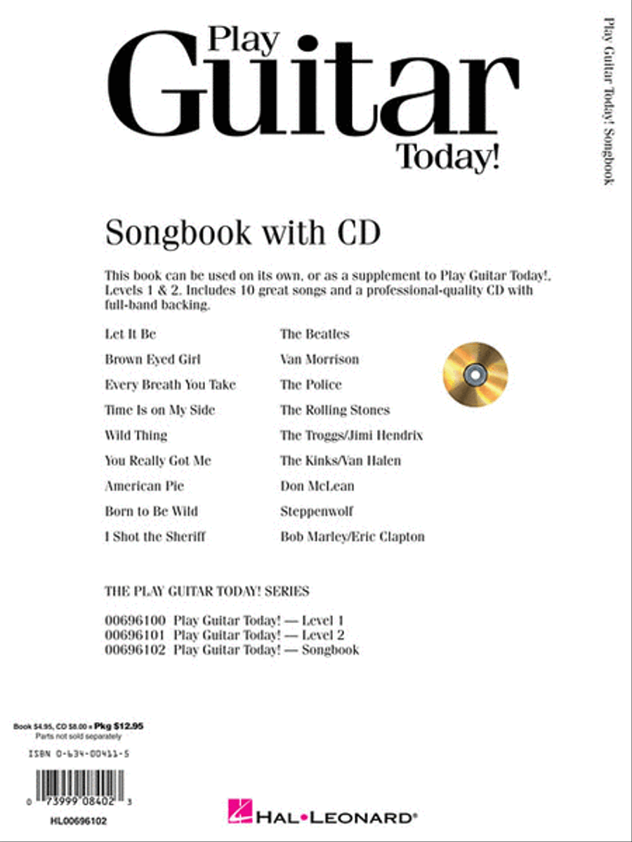 Play Guitar Today! Songbook Guitar scores gallery preview page 2