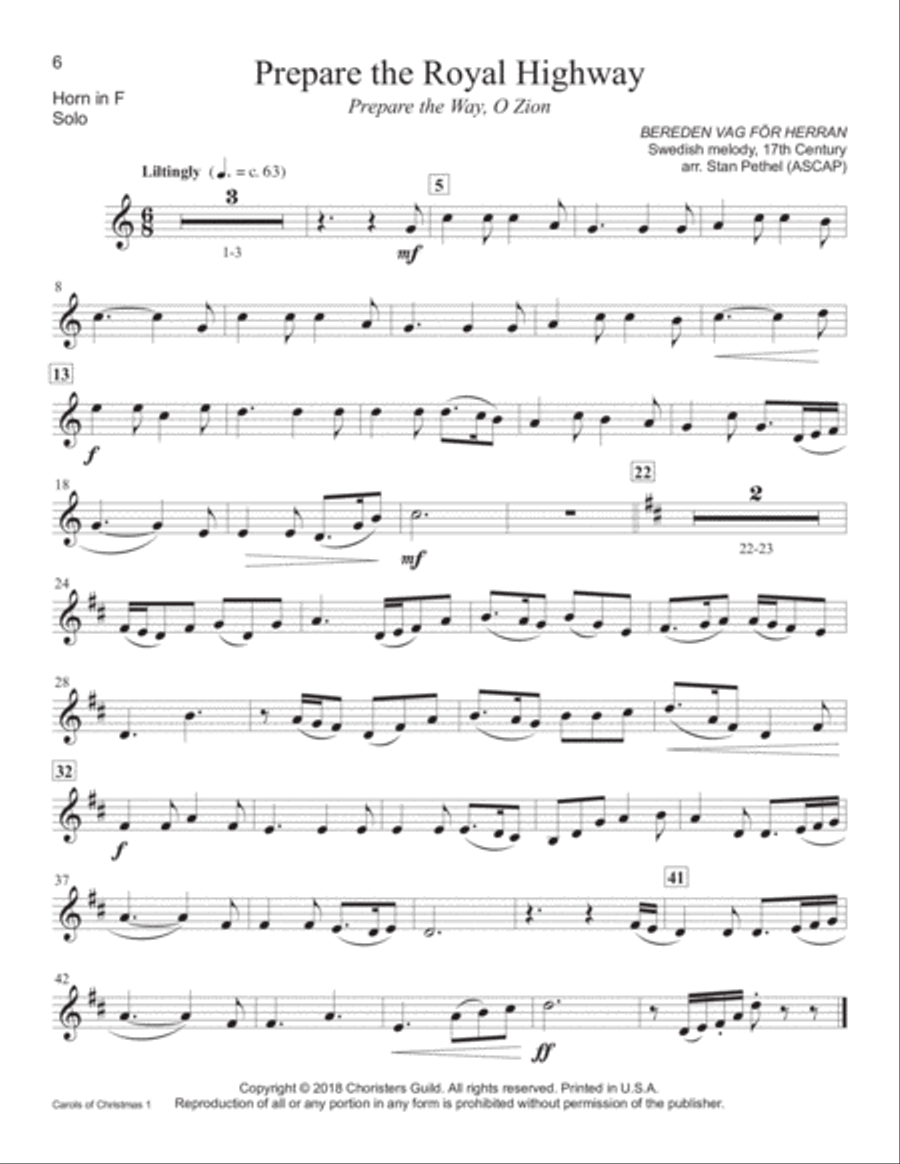 Carols of Christmas, Set 1 - Horn(s) in F Piano Accompaniment scores gallery preview page 4