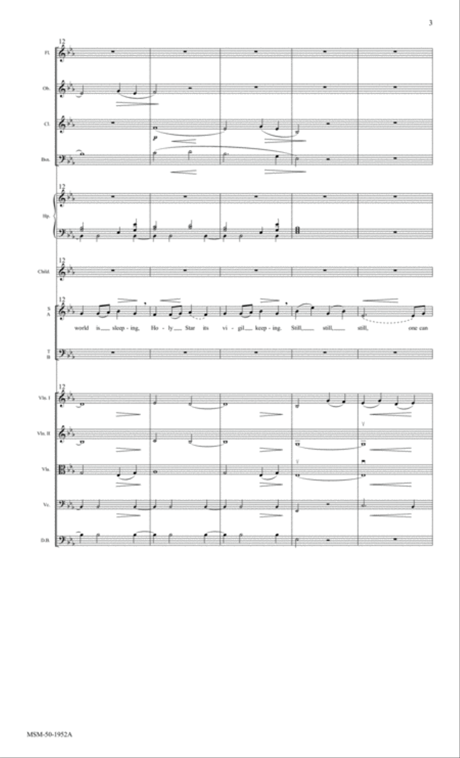 Still, Still, Still (Downloadable Orchestra Score) Choir scores gallery preview page 3