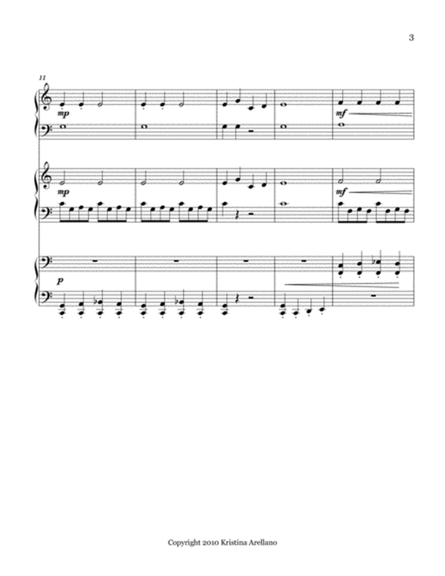 Jingle Bells Romp Trio (1 piano, 6 hands) image number null